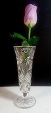 BOHEMIA CUT CRYSTAL BUD VASE