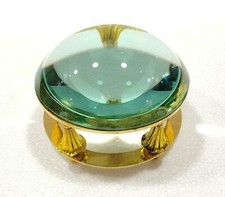 ancienne loupe laiton 4"