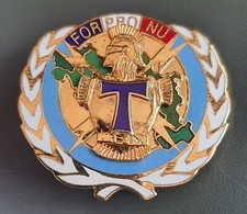 Insigne émail Transmissions FORPRONU Zagreb 1995 ORIGINAL BADGE