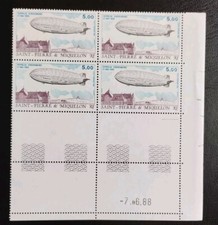 Bloc 4 Timbres Coin Daté N°