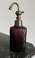 Très Rare Flacon Vaporisateur  En Cristal De Baccarat  Modèle Bambou Améthyste