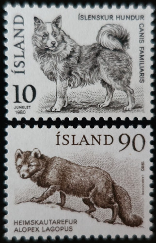 Timbres islande animaux - -,