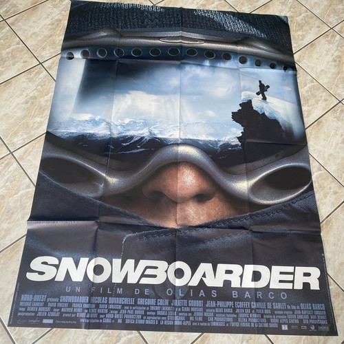Affiche cinéma snowboarder - affiche,