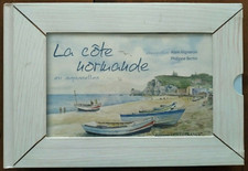 LIVRE-CADRE : La côte normande en aquarelles - Alain Vigneron - Normandie