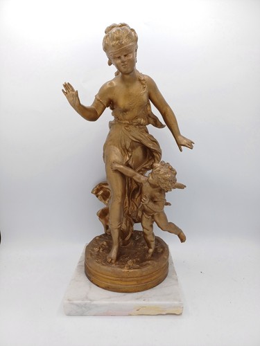Statue régule doré - en,