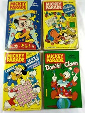 Set of 4 COMICS Mickey Parade no.40 43 79 86 Years 1983 has 1987