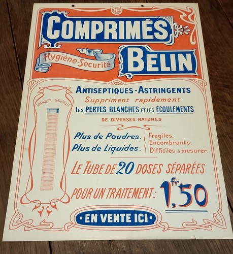 Carton publicitaire ancien