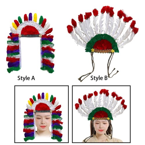 Coiffe plumes chapeau - coiffe,