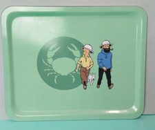 TINTIN - PLATEAU DE SERVICE 47,5 X 38,5CM - LE CRABE AUX PINCES D'OR 93 Hergé ?