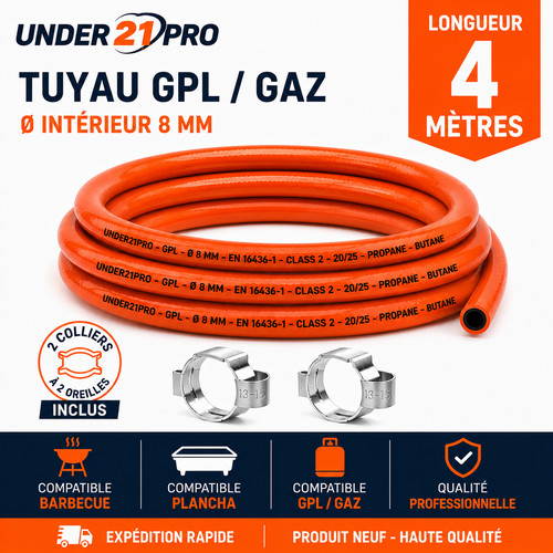 Tuyau gpl gaz - Ø, 8