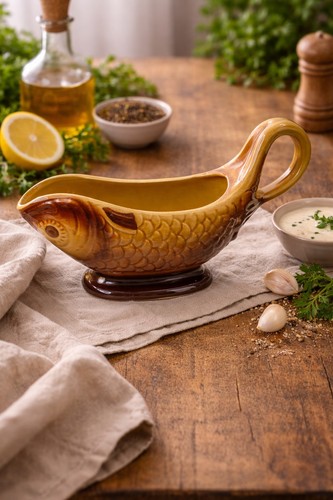 Ancienne saucière faïence - ancienne,