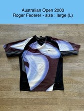 Australian open 2003 - Polo De Tennis Nike - Roger Federer - Taille L