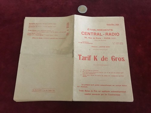 Ancien catalogue brochure - ancien,