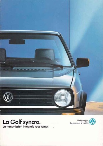 Catalogue brochure golf - brochure, vw