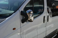Cache rétroviseur chromé Abs pour Renault Trafic 2001-2014 2 pièces