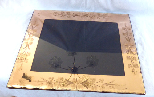 Ancien grand cadre - grand, miroir