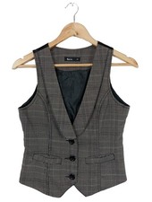 FLAME Gilet de costume Dames Costume T EU 34 gris clair-noir style d’affaires