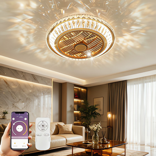 Lampe ventilateur cristal - ventilateur,