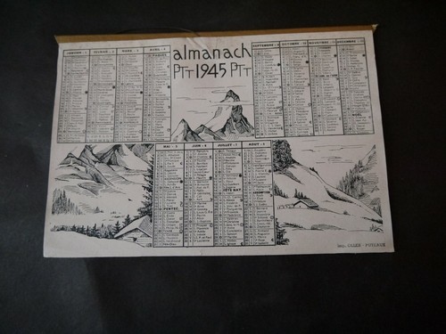 Almanach des postes - almanach, et