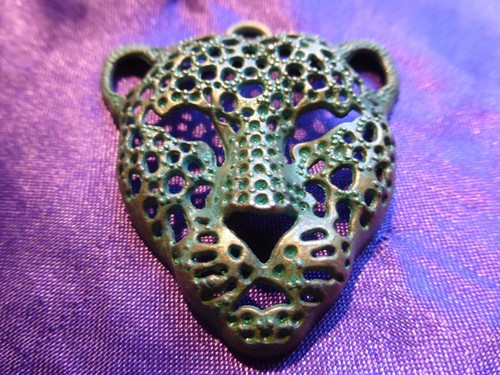 Pendentif panthère laiton - pendentif,