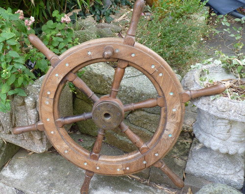 Grande barre roue bateau - barre, de