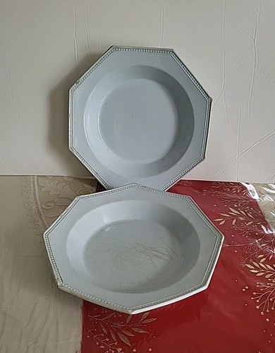 Ancien plat assiettes creil - ,