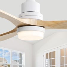 Ventilateur de plafond en bois