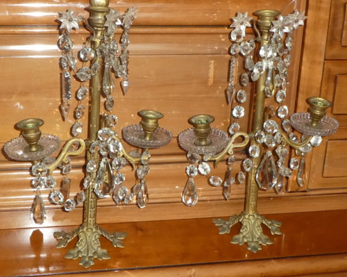Paire girandoles de - de,