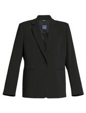 PERSONA Par MARINA RINALDI Veste TIMELESS Noire À Un Bouton Recouvert De Crème