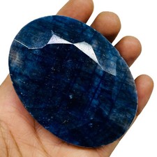 1417 Cts Certifié Naturel Bleu Saphir Coupe Ovale Géante Collectionneurs Ample