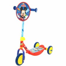 Trottinette Mickey Mouse Caoutchouc Métal Plastique Bleu