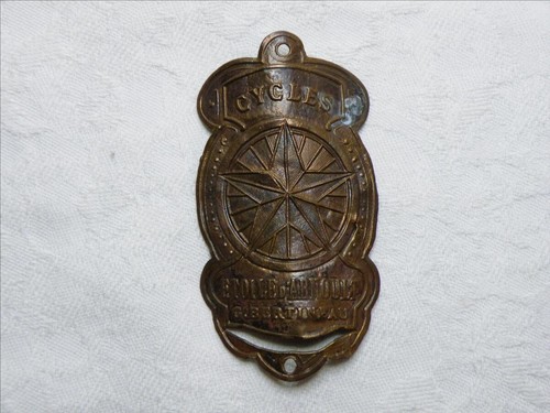 Plaque velo ancienne cycles - de,