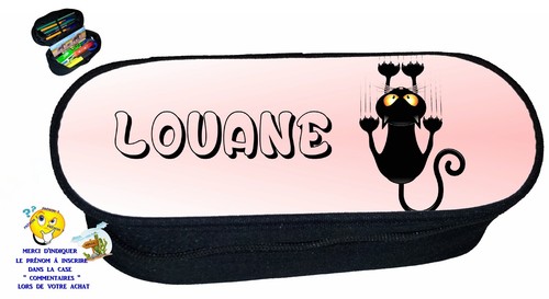 Trousse crayons école - trousse, chat