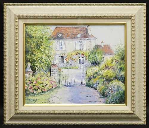 Tableau huile signé - , alain