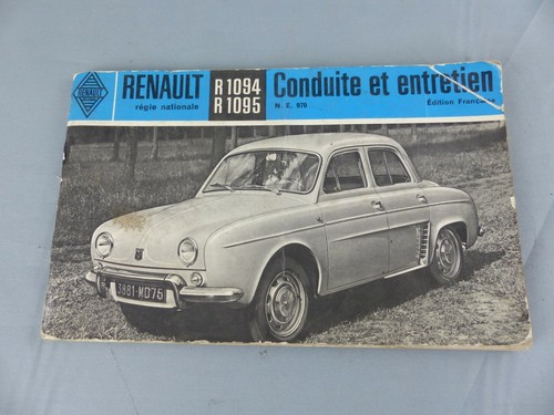 Mode emploi renault dauphine - d'emploi,