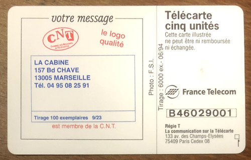 Telecarte bonnes fêtes - bonnes, v°