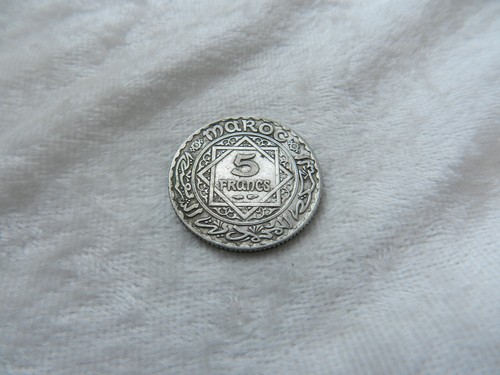Monnaie argent maroc 5 - /,