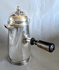 RAVINET & CIE Chocolatière Style Louis XVI Argent Massif