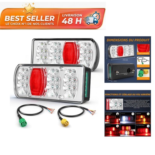 Feux arrière led - arrière, 13