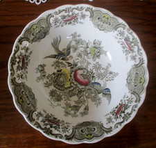 Ancien Grand plat rond creux Staffordshire modèle Ridgway Staffordshire WINDSOR