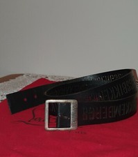 Ceinture Bikkembergs en Cuir Noir pour Homme - Taille M