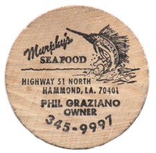 WOODEN NICKEL - MURPHY'S