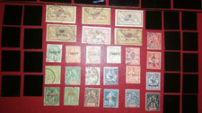 Lot 25 timbres Colonies