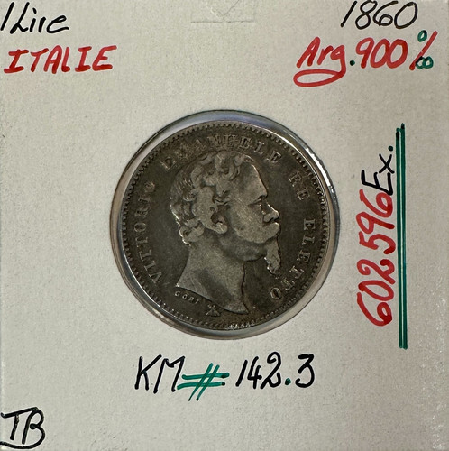 Italie lire 1860 pièce - -,
