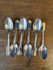 6 anciennes petites cuillères