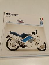 Moto Morini 400 Dart 1990 carte moto de collection Atlas Italie