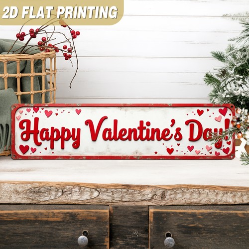 Rustic valentine metal sign - rustic,
