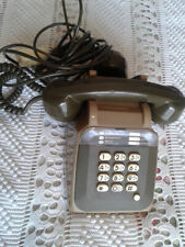 TÉLÉPHONE ANCIEN À TOUCHES VINTAGE "TEMAT QUIMPER" Kaki