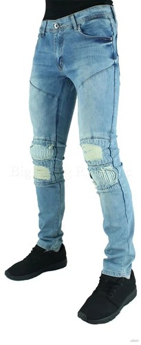 Homme slim fit motard denim - homme,