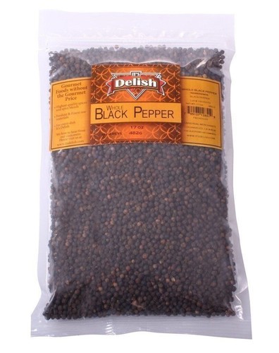 Whole black peppercorns - black, by